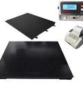 Heavy Duty 48 X 48 Pallet Floor Scale 2500 Lb Capacity With Hella Precise Digital Display, printer, and ramp.