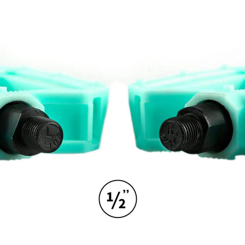 Rugged Non Slip Bicycle Pedals For BMX Mountain And City Bikes With Reflector Lightweight 1/2 Inch Boron Steel Spindle
