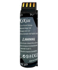 Long Life 3800mAh Replacement Battery for Xenon Handheld Barcode Scanners, warning label visible