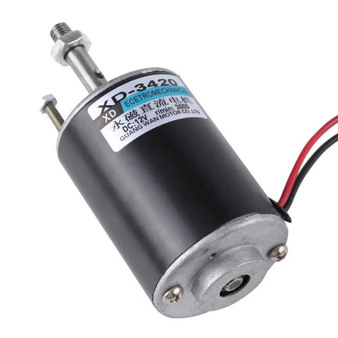 Reversible DC Motor 12V And 24V 30 Watt 3000RPM Copper Wound Silent Brushed Plug And Play Drive System with black housing