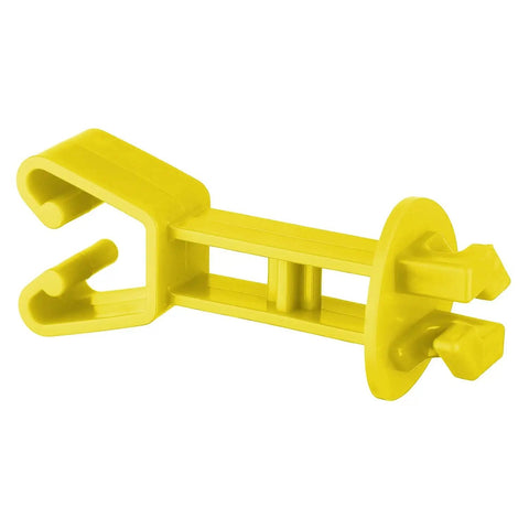 Yellow Electric Fence Shock Insulators 25 Pack for Chain Link Posts Extended Insulators for T Post and U Post
