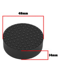 2 Pack 48mm Rubber Jack Pads For 50mm Saddles And Most 2 Ton Jacks Thick 14mm Lift Pad Protects Your Underbody
