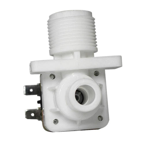 Three Quarters Inch Water Inlet Solenoid Valve AC 110V normally closed right angle thread plastic body for home appliances