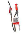 Fuel Transfer Pump With Quick Flow Control Nozzle Siphons Up To 2.6 GPM Dual Trigger Locking Nozzle For Gas Diesel And Watering Smooth Squeeze Operation For Fast Refuels And DIY Spill Free Transfers, battery pump with hose and adjustable tube