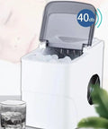 Solid Countertop Automatic Ice Maker For Kitchens Or Game Rooms Producing Fast Crystal Clear Cubes In Minutes With Low Key Push Button Controls