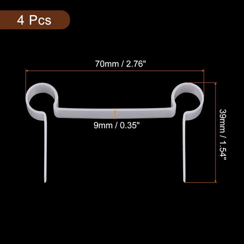 Badass Heavy Duty Shower Door Hinges, White Plastic Frame Mount With Tight Seal Rubber Gaskets For Glass Panels. This Rock Solid Four Pack Kit Brings Your Bath A Slick Fresh Upgrade And Smooth Swing Guaranteed All Day Long