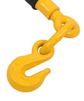 Rotating forged hook from Heavy Duty Ratchet Chain Binder With Five Sixteenths Inch Chain 20 Foot Length 7100 Lbs Working Load Limit