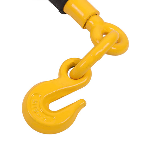 Rotating forged hook from Heavy Duty Ratchet Chain Binder With Five Sixteenths Inch Chain 20 Foot Length 7100 Lbs Working Load Limit