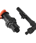 Heavy Duty Hose Water Intake Connector That Slams Shut To Stop Leaks Fast For Your Irrigation System, Lawn Sprinklers, And Greenhouse Gardens In Style, black ABS G3/4 fittings