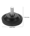 Rubber Adjustable Leveling Feet 4 Pack Screw In Furniture Glides for Treadmills and Bikes Anti Vibration Floor Pads No Wobble Stability
