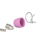 Premium Plasma Torch Rebuild Kit For Welding Pros Featuring Stainless Steel Rings Plus Ceramic Nozzle Conductive Electrode And Complete Consumables Set To Boost Your Job Site Performance - Ceramic nozzle and stainless steel electrode components.