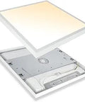 2x2 Ft LED Panel Light 40W Dimmable Three Color Temperatures 3000K 4000K 5000K Ultra Bright 4400 Lm open view showing inner components