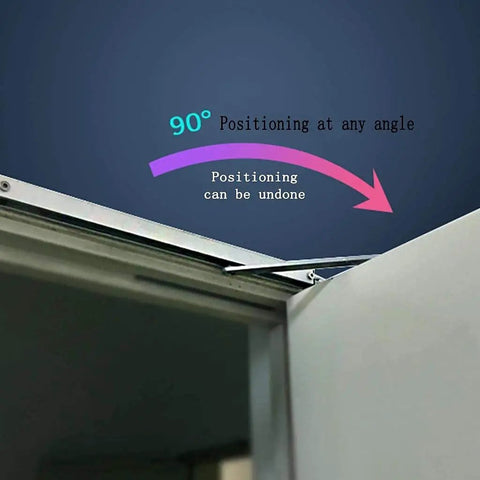 Adjustable Automatic Soft Door Closer For Home Office And Fire Doors Hydraulic Closer 90-degree positioning feature shown