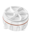 Compact white mini washing machine, USB powered, for delicate clothes. Two Pack Mini Portable Electric Clothes Washer With Usb Rechargeable Auto Cycle Compact Travel Laundry Cleaner For Delicates Socks And Quick Rinse Toss In Bag Nails The Clean Every Time.