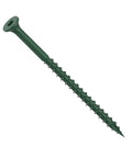 Heavy Duty Three Inch Deck Screws, Number Nine Green Bugle Head With T25 Star Drive For A No Fuss Install, Rock Solid Grip On Rugged Outdoor Wood Builds, 1750 Ct Pack shown