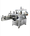 Top Shelf Heavy Duty Automatic Container Labeling Machine With High Speed Precision Sticker Applicator in a solid frame design.