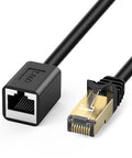Ethernet Extension Cable Cat6 Cat5e Cat5 Shielded RJ45 Male To Female 13 Feet High Speed Network Cable with gold-plated connectors