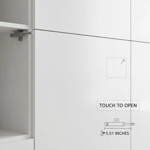Heavy Duty Push To Open Cabinet Latch With Aluminum Alloy Rebounder for handle free kitchen cabinets, shown in gray.