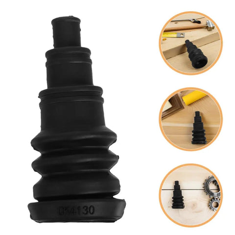 Premium Universal 4-Piece Car Rubber Cable Grommet Kit For Wiring Harness With High Stretch And Easy Fixing For Quick Automotive Repairs And Wire Management That Keeps Everything Clean Under The Hood, black rubber grommet