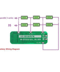 Badass 3S Battery Management System 20 Amp Li Ion And Lipo Cell Balance Protection Module 12.6 Volt wiring diagram for 3S setup.