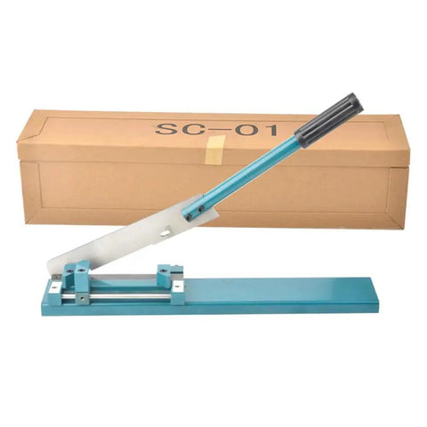 Professional Manual Cable Duct Cutting Tool For Precision PVC Trunking And Din Rail Work with high-speed steel blade and box.