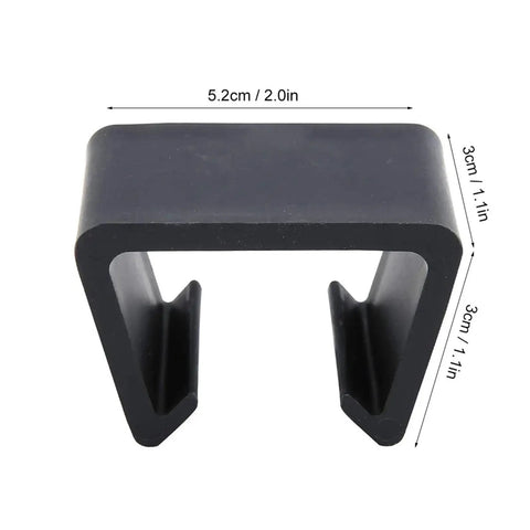 Close-up of single clamp from 20 Piece Furniture Alignment Clamps Set for indoor outdoor wicker sofas and sectionals replacement parts.