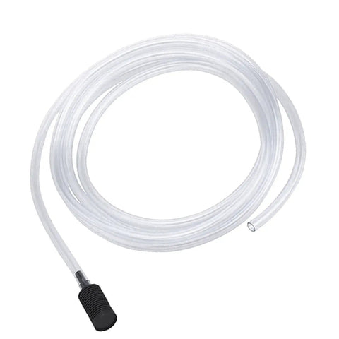 Downstream Soap Injector Hose Kit For Pressure Washers 10 Ft PVC Siphon Hose with filter attachment, coiled view
