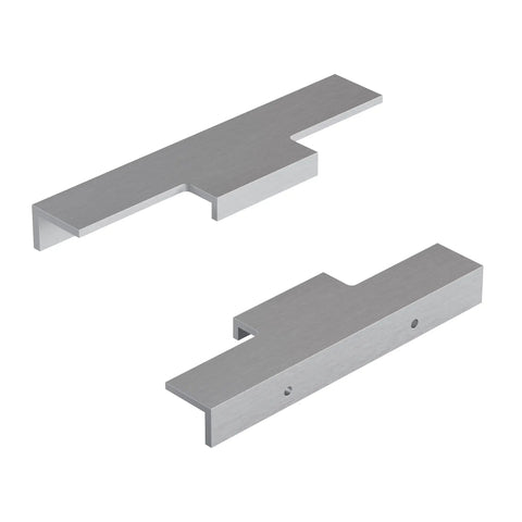 Brushed Aluminum Cabinet Drawer Pull Handles Solid Heavy Duty Finger Grip Hardware For Kitchen Bathroom And Living Room Doors 5 7 Inch Sizes 10 Pack Super Smooth Finish And Tough As Nails Build For Real Everyday Use