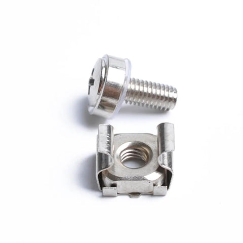 M5 Cage Nut Kit With M5x16 Screws And Washers For Cabinets And Server Racks Square Hole Design Fasteners Iron Build