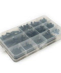 M3 Nylon Hex Spacer Standoff Kit With 320 Piece Hardware Set For PCB Motherboard Assembly Black Storage Box And Nylon Pillars Screws Nuts And Washers For Easy Solid Mounting, 320-piece organizer case