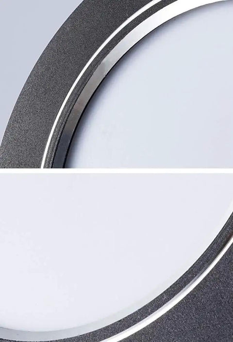 Close-up view of WKNHHL Recessed Lighting Housing Trim Kits Rendering Black Led Downlight highlighting aluminum finish and frosted lens.