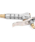 Fafeicy Air Dust Blower BT128 Aluminum Alloy Pneumatic Cleaning Tool 8Mpa High Pressure Adjustable Nozzle side view with nozzle and trigger.