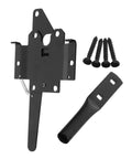 Heavy Duty Garden Gate Hinges One Set Rust Resistant Steel Hardware For Wooden Outdoor Fences Built Tough Weatherproof Gear No Sweat Installation Super Solid Top Notch Backyard Upgrade, includes hinge plate and screws.