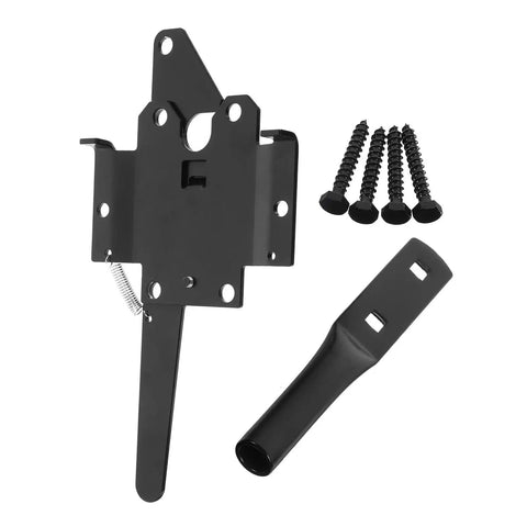 Heavy Duty Garden Gate Hinges One Set Rust Resistant Steel Hardware For Wooden Outdoor Fences Built Tough Weatherproof Gear No Sweat Installation Super Solid Top Notch Backyard Upgrade, includes hinge plate and screws.