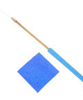 Flame Test Rod Kit With Cobalt Glass Filter Sheet For Chemistry Class, showing rod with blue cobalt glass sheet on white background