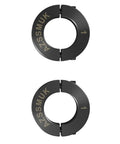 Double Split Shaft Collar Clamp On 1 Inch Bore, Carbon Steel With Black Oxide Coating, 2 Piece Set Screw Locking Collar, Easy Install, 1.75 Inch Outside Diameter, 0.5 Inch Height, Includes 2 Pieces, black clamp-on collar set