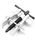 Adjustable Two-Jaw Gear Puller for Bearing, Gear, and Pulley Removal with beefy steel design and corrosion resistant finish