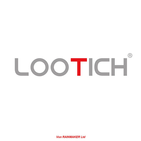 LOOTICH logo with red and gray text on white background, associated with Von RAINMAKER Ltd branding.