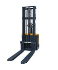 Heavy Duty Electric Forklift Pallet Lifter 1 Ton Capacity 3.5 Meter Lift Height Semi Stacker with durable steel design.