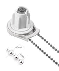10 Beaded Ball Chain 4.5mm 16.4 Feet Spool With 8 Connector Clasps for roller shade chains with connector close-up