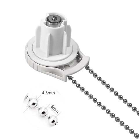 10 Beaded Ball Chain 4.5mm 16.4 Feet Spool With 8 Connector Clasps for roller shade chains with connector close-up