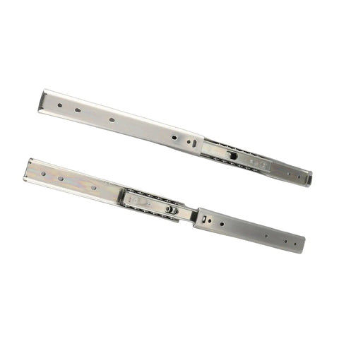 Beefed Up 200mm Drawer Slide Kit Two Pack With Full Extension Three Fold Cold Rolled Steel Double Layer Bearings 27mm Width