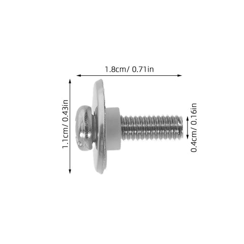 40 Piece M5 Stainless Steel Screws For Pot Lid Handles With Washers And Silicone Gaskets Heat Resistant Fixing Bolts For Kitchen Cookware Lids
