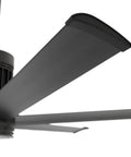 Close-up view of the aircraft grade aluminum blades of the Super Fly 60 Inch Smart Outdoor Ceiling Fan With Senseme Tech.