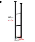 Rock Solid Heavy Duty Shelf Brackets 2 Pack Built Like A Tank 11.8 X 43.3 Inch Ceiling Mount Floating Shelf Support black metal bracket size shown