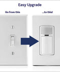 Motion Sensor Light Switch Auto On Off No Neutral Wire Needed 5A Easy Install upgrade from old flip switch to new sensor