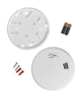 Battery Powered Photoelectric Smoke And Carbon Monoxide Detector With Voice And Location Alerts Slim Combo Alarm components