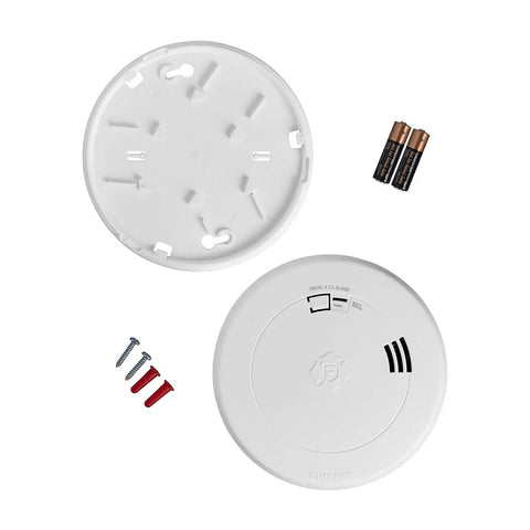 Battery Powered Photoelectric Smoke And Carbon Monoxide Detector With Voice And Location Alerts Slim Combo Alarm components