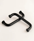 Five Pack Matte Black Modern Cabinet Pulls 3.75 Inch Hole Center 96mm Dresser Drawer Cupboard Handles Aluminum 6063 Alloy