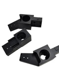 Upgrade Your V Core 3.1 3D Printer With This Full CNC Machined Z Axis Bed Arm Kit Featuring Sturdy Aluminum Alloy Construction, Premium POM Lead Screw Nut, And Smooth Decoupler Coupling For Epic Printing Action. black CNC-machined Z axis bed arm kit for V Core 3.1 3D printer, aluminum alloy